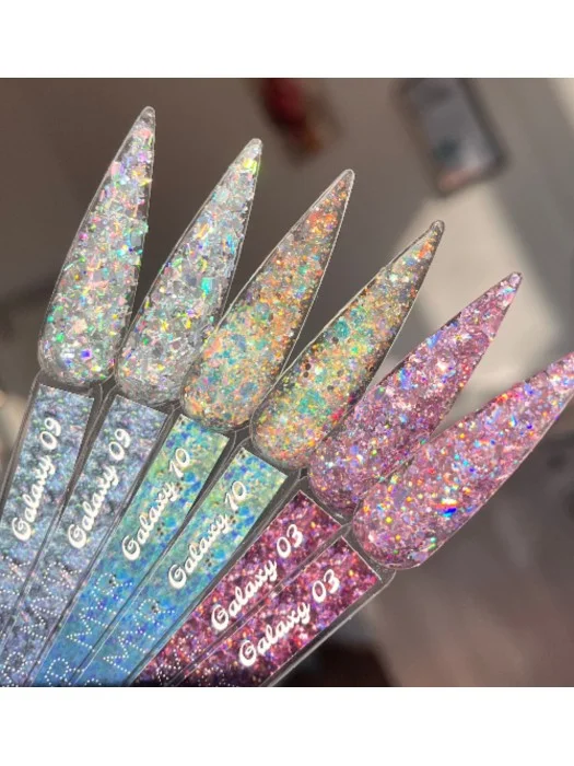 Гель з декором Glitter Gel - Galaxy 10, 8 мл